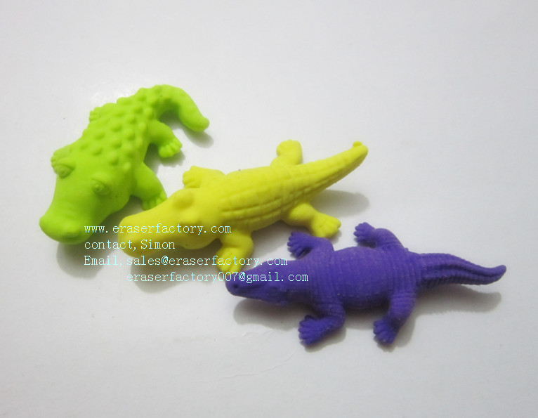 LXS113  crocodile  erasers