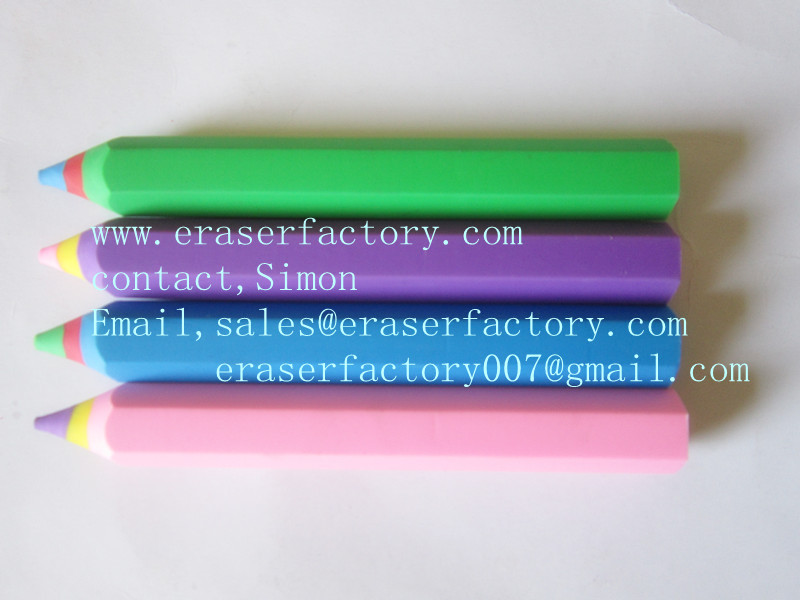 LXS116  Color Pencil Shaped Erasers