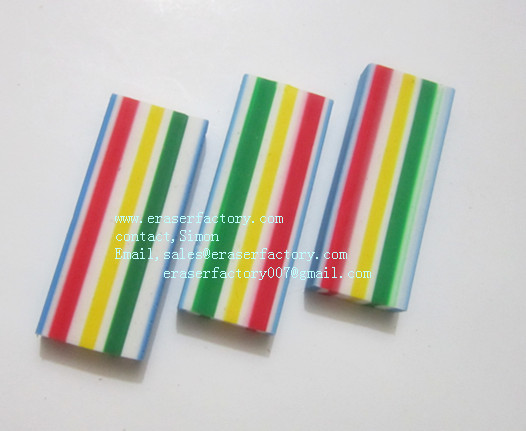 LXC31 colorful rectanglar office erasers