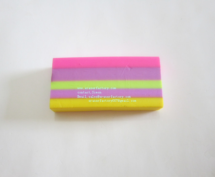 LXC34 colorfu lrectangular office erasers