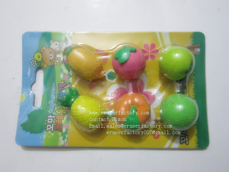 LXB362  Fruit Erasers