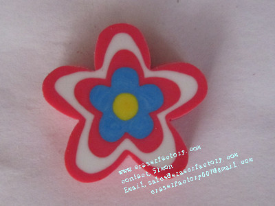 LXU29 flower erasers 