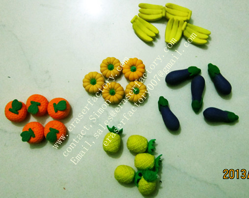 fruit vs vegetable erasers set LX013 