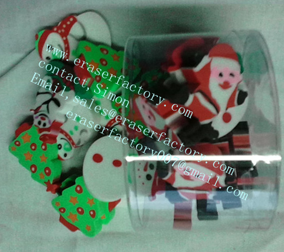 LXB5  christmas erasers 