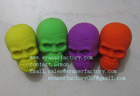  LXU11  middle skull erasers