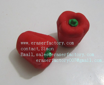  LXF16  red pepper erasers