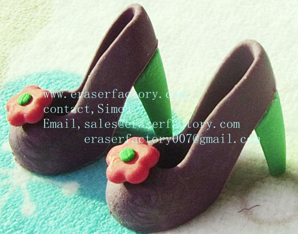 high heel shoes OEM erasers