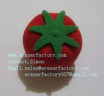 LXF15   tomato promotional erasers