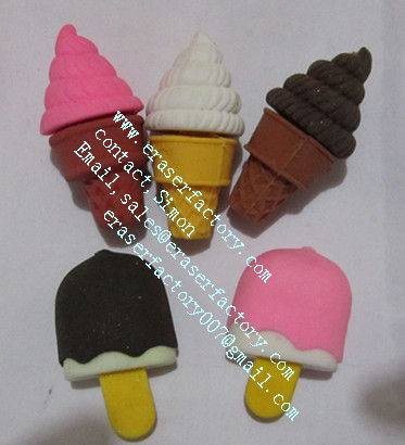 icecream promotional erasers 