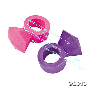LXU3  diamond ring promotional erasers 