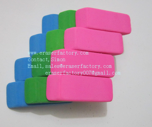 LXC23  beveled office erasers 