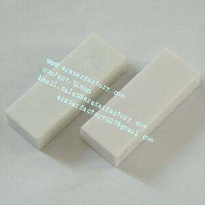 LXC26  cheap rectanglar white erasers 