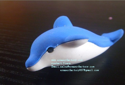 LXA9  Dophin Animal Erasers