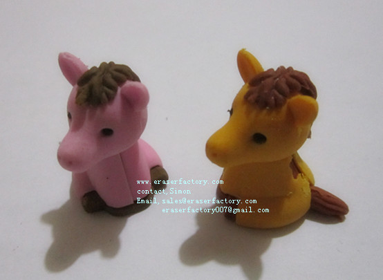 LXA13  Horse Animal Erasers 