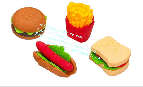 LXS2  KFC Food Erasers Set