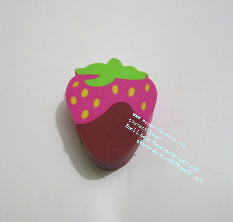 LXF65 New Design Strawberry Erasers
