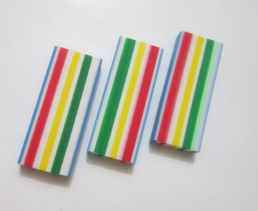 LXC31  multi-color rectanglar erasers