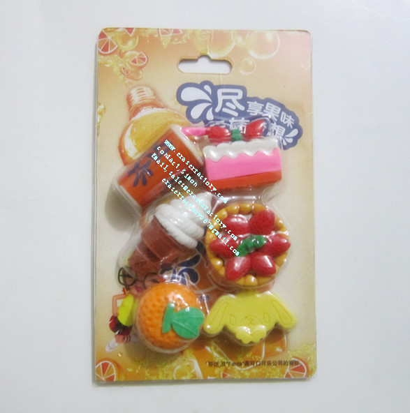 LXB145  food erasers set 