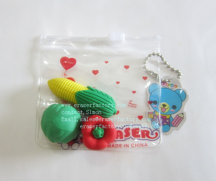 LXN43   Vegetable Erasers