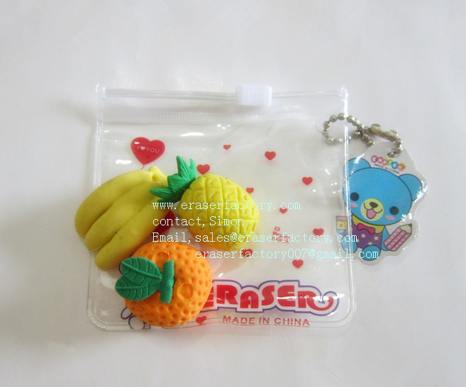 LXA44  Fruit Erasers