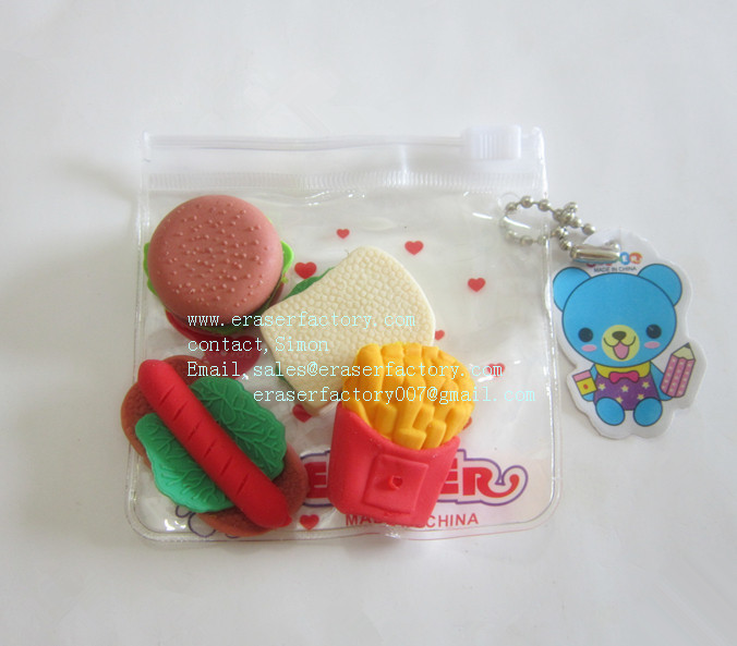 LXN51  KFC Snack Food Erasers