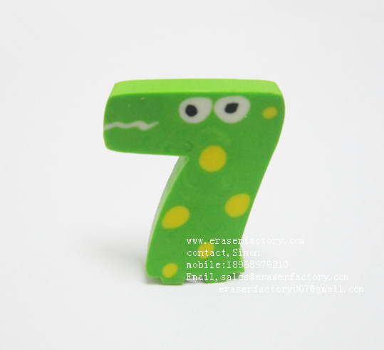 LXA272 Number 7 Eraser